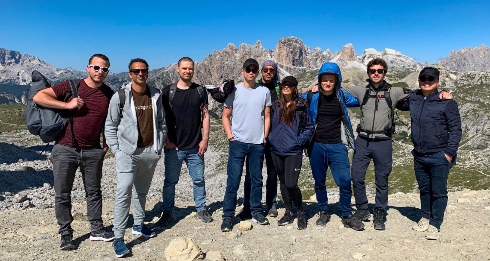 The Superfluid team on a mountain hike.